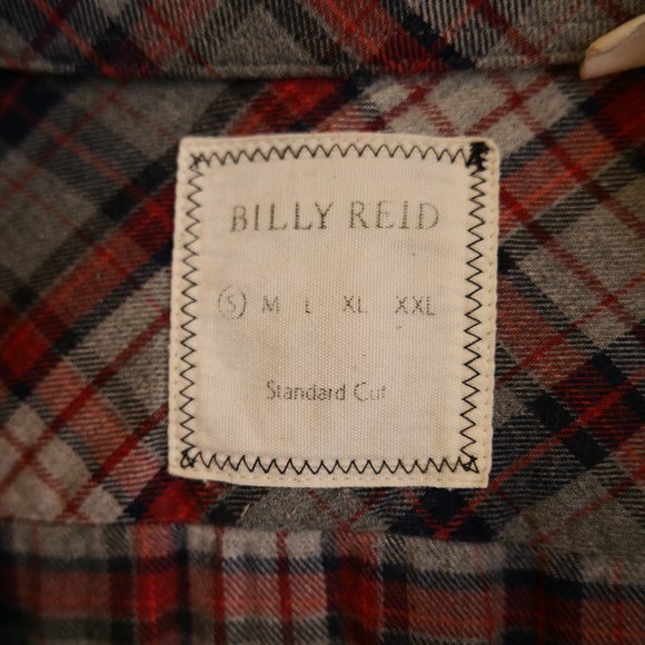 Billy Reid Long Sleeve Button Down Plaid Shirt - Picture 4 of 6